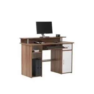 computer table with rack